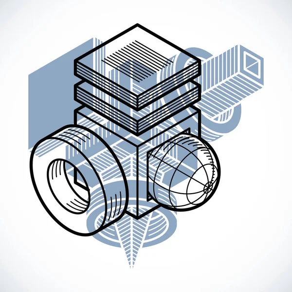 Soyut üç boyutlu şekil