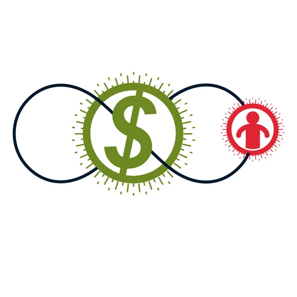 Logotipo conceptual del Sistema Financiero Global — Archivo Imágenes Vectoriales