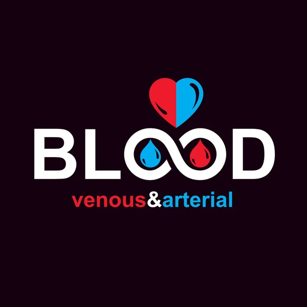 Bloddonationsinskription – Stock-vektor