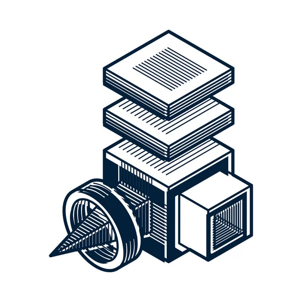 soyut geometrik şekil