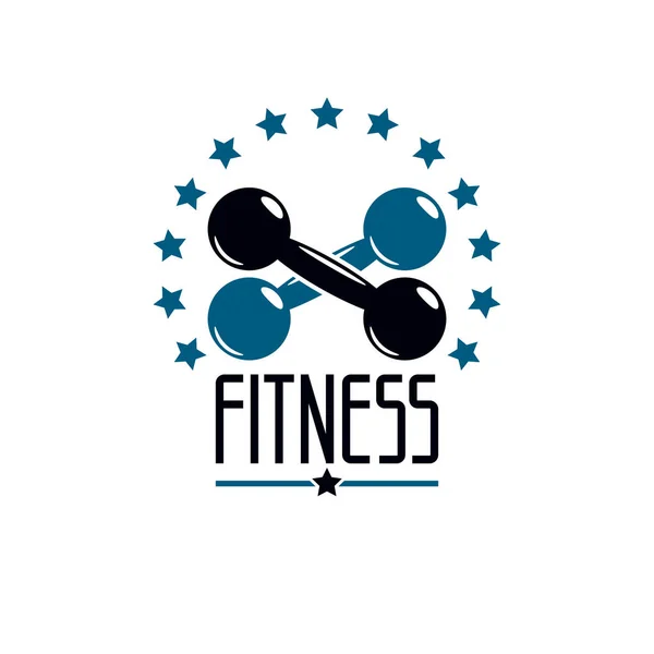 Логотип тренажерного залу та фітнесу — стоковий вектор