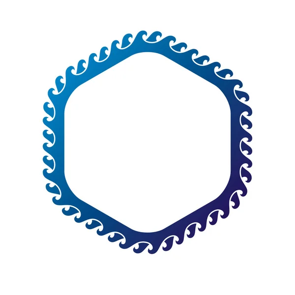 Circular frame with blank copy space — Stock Vector