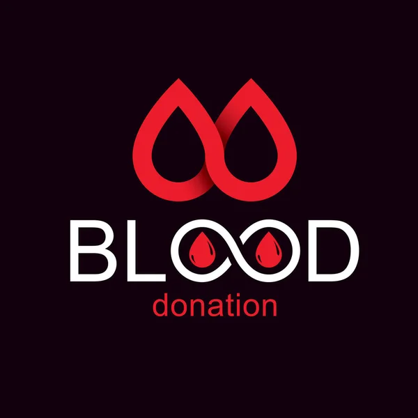 Concepto de donación de sangre — Archivo Imágenes Vectoriales