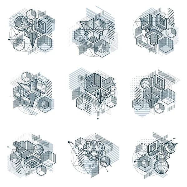 soyut izometrik satırları