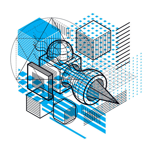 abstract engineering construction
