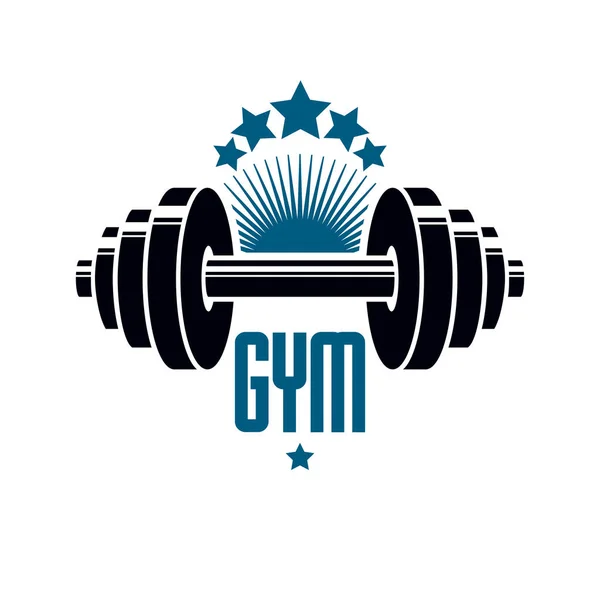 Gimnasio deporte club logo — Vector de stock