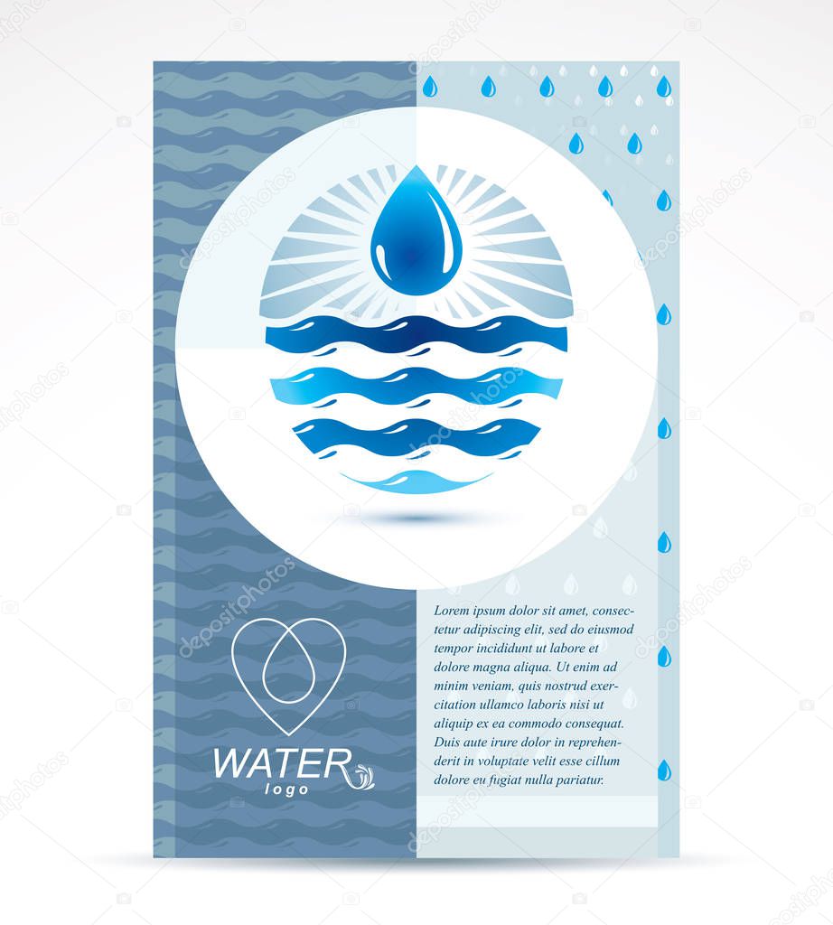 Water treatment company presentation flyer