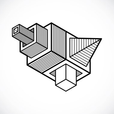 Soyut üç boyutlu şekil