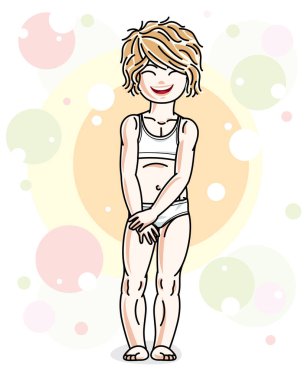 Güzel küçük kız. 