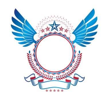 Grafik kanatlı amblemi