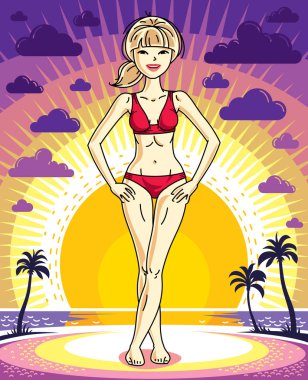 Mutlu güzel genç kadın 