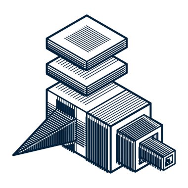 soyut geometrik şekil