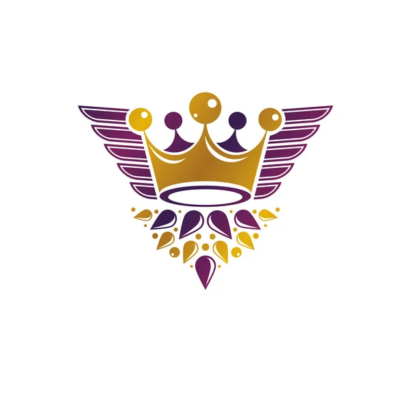 Majestatyczny ilustracja korona. — Wektor stockowy