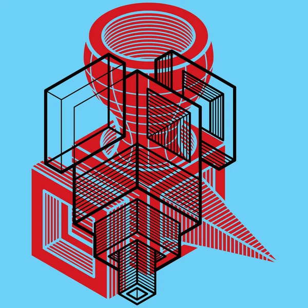 Abstracte technische constructie — Stockvector