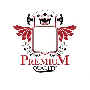 İmparatorluk tacı olan kanatlı Insignia