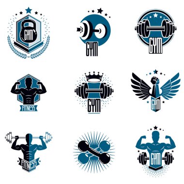 Logotype ağır spor salonu için