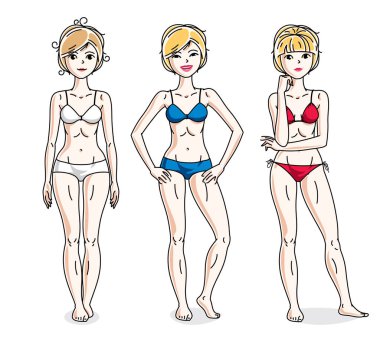 Genç şirin kızlar