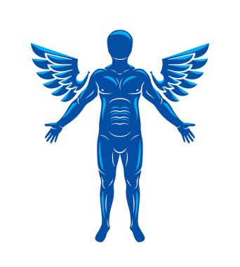 Kaslı adam güçlü yumruk