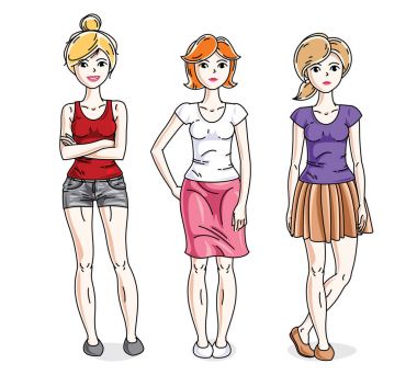 Genç şirin kızlar