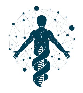insan DNA'sı modeli
