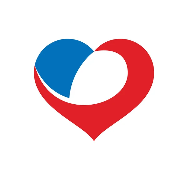 Logotipo gráfico coração — Vetor de Stock