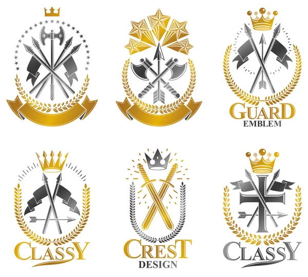 Religieuze emblemen set — Stockvector