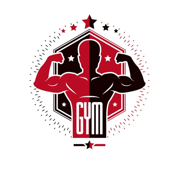 Logotypes pour gymnase lourd — Image vectorielle