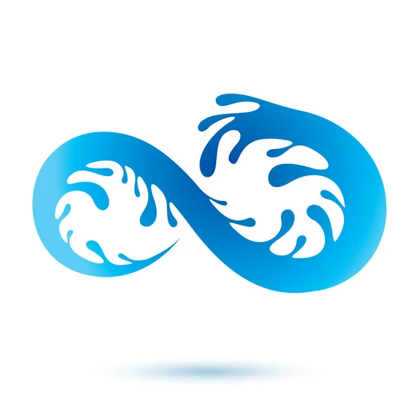 Aqua ecologie symbool — Stockvector