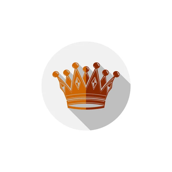 Ancient Crown emblem — Stock Vector