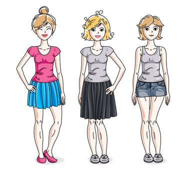 Genç şirin kızlar