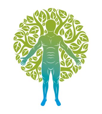 grafik yeşil yaprakları