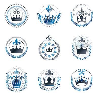 İmparatorluk tacı olan kanatlı Insignia