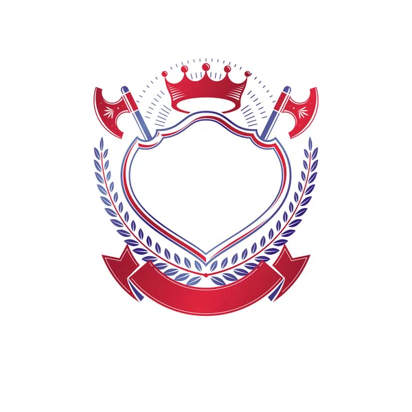 Znak s královskou korunou — Stockový vektor