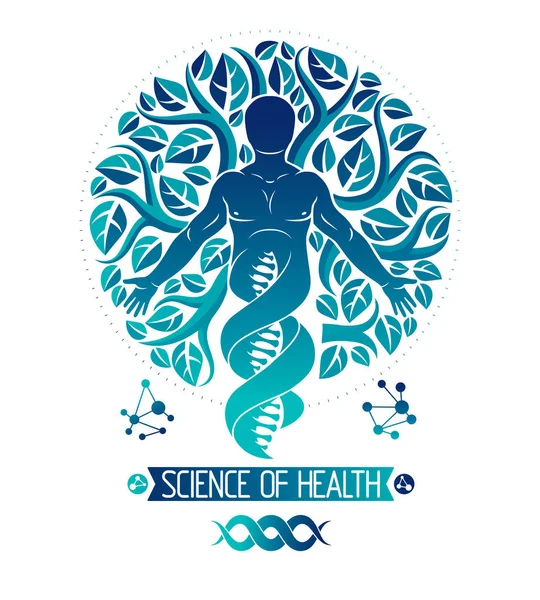 人类 Dna 模型 — 图库矢量图片