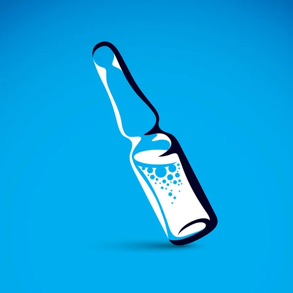 Flacon médical pour pharmacologie — Image vectorielle