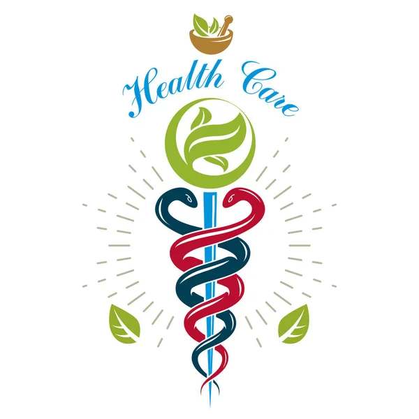 Pharmacy Caduceus icon — Stock Vector