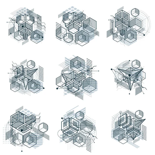 Elemanları ile izometrik soyutlama