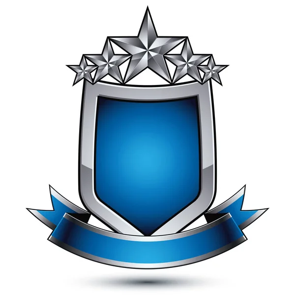 Blaues und graues Hochglanz-Symbol — Stockvektor