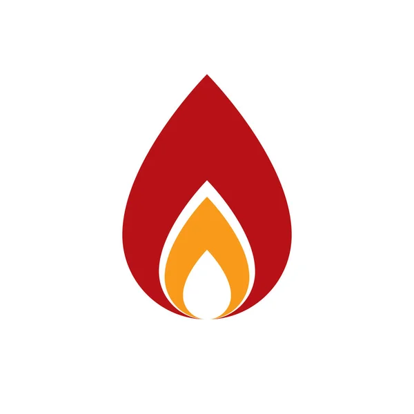 Burning flame symboler — Stock vektor
