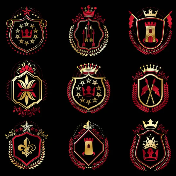 Vintage emblemen collectie — Stockvector