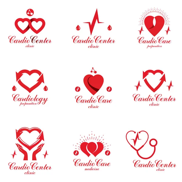 Graphic Heart logo — Stock Vector