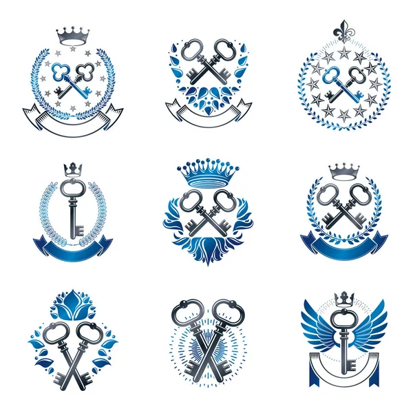 Religiösa emblem set — Stock vektor