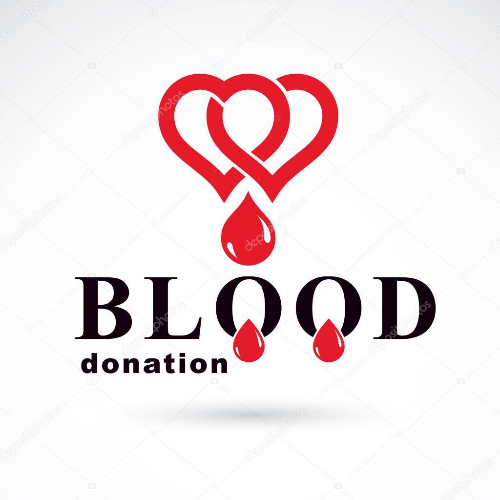 blood donation logotype 