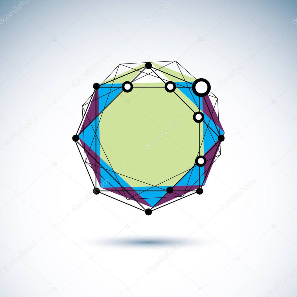 Vector illustration design of New technology emblem.