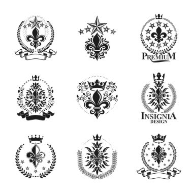 Lily çiçekler Royal sembolleri 