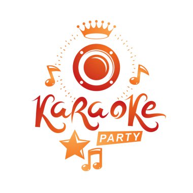 Müzik karaoke performansı flyer şablonu 