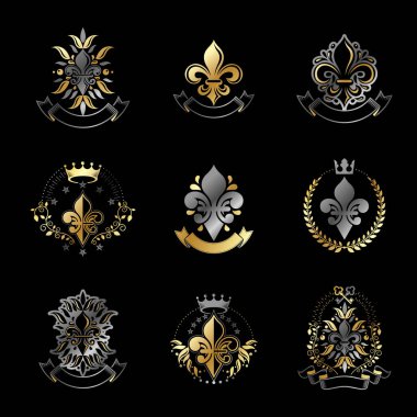 Lily çiçekler Royal sembolleri 