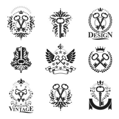 Eski anahtarları amblem seti