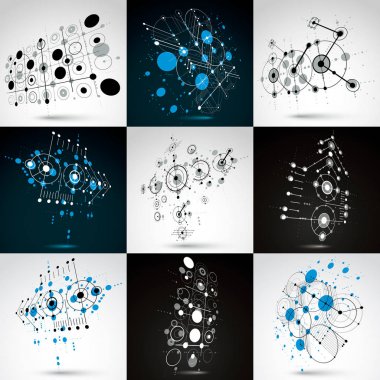 Bauhaus retro duvar kağıtları seti