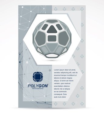 İletişim teknolojileri iş kurumsal flyer şablonu. 